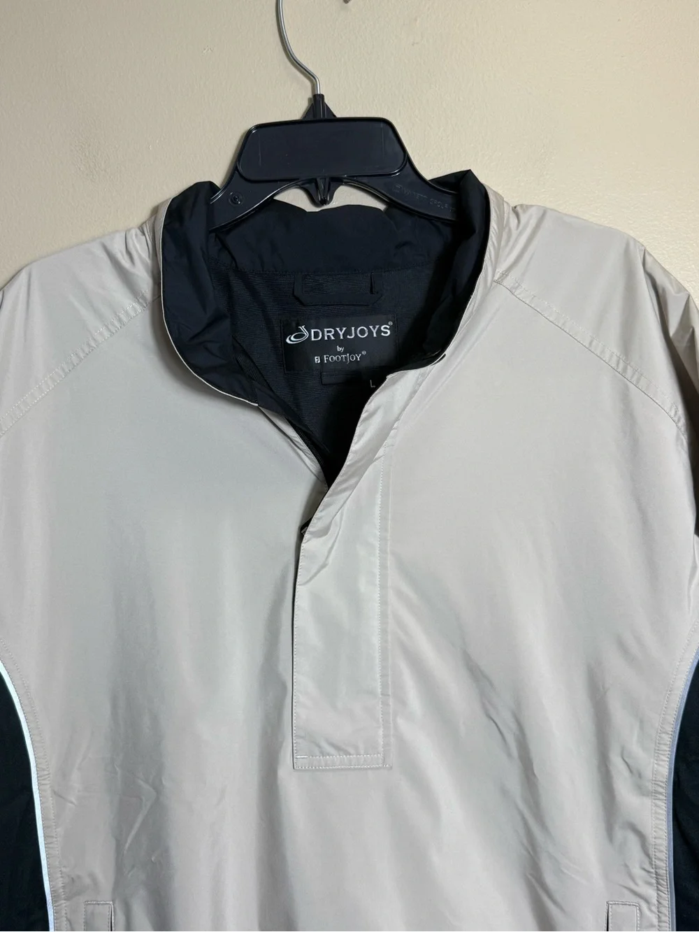FootJoy DryJoys Golf Rain Pullover Mens L Waterproof Wind Short Sleeve - Picture 2 of 10
